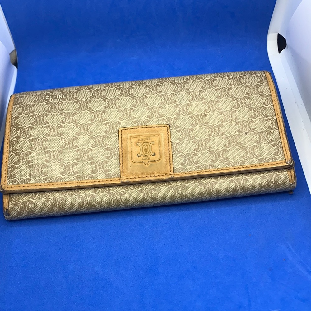 Céline‎ CELINE vintage wallet Macadam Beige - Picture 7 of 9